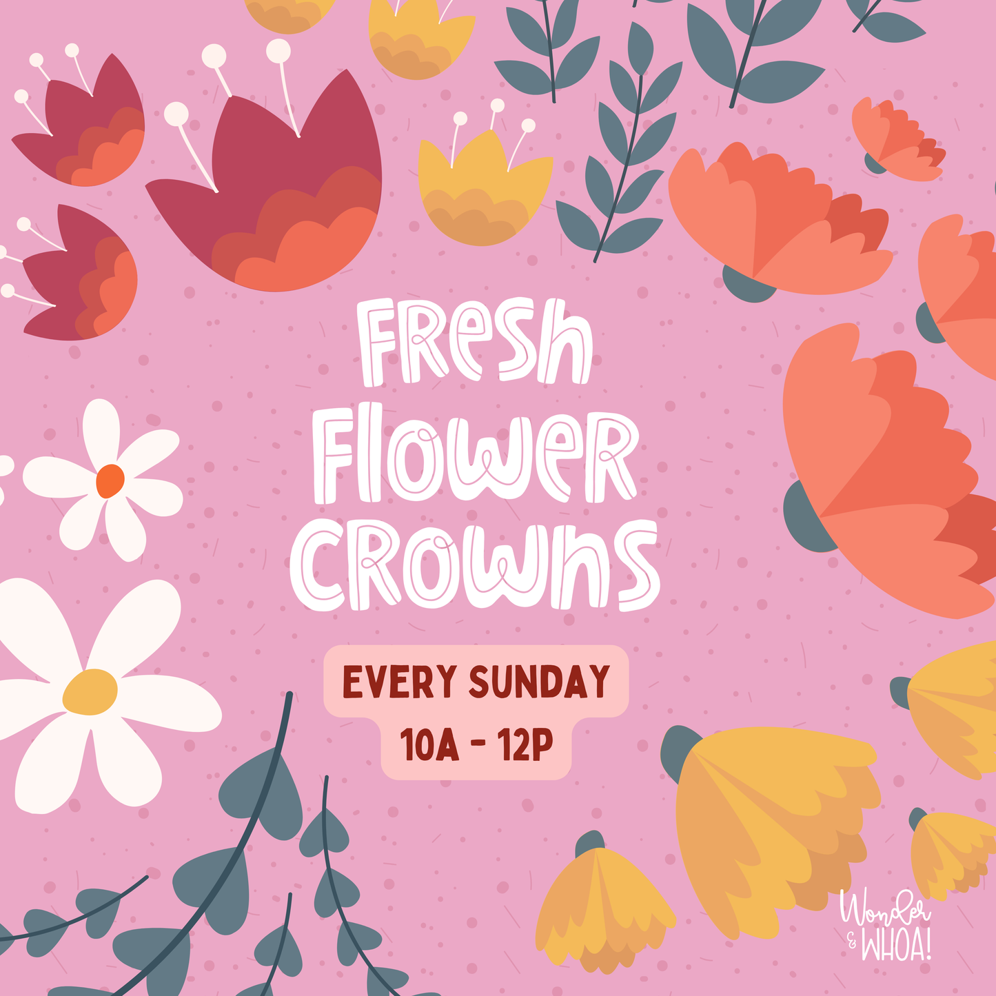 Fresh Flower Crown Making