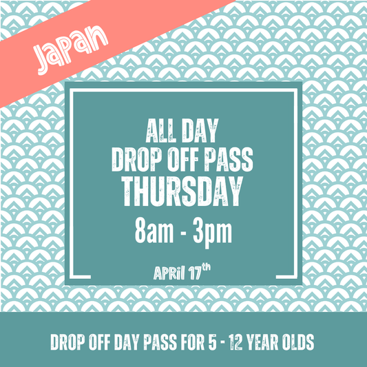 Japanese Cultural Arts Day Pass: Thursday • April 17th • Ages 5-12 years old