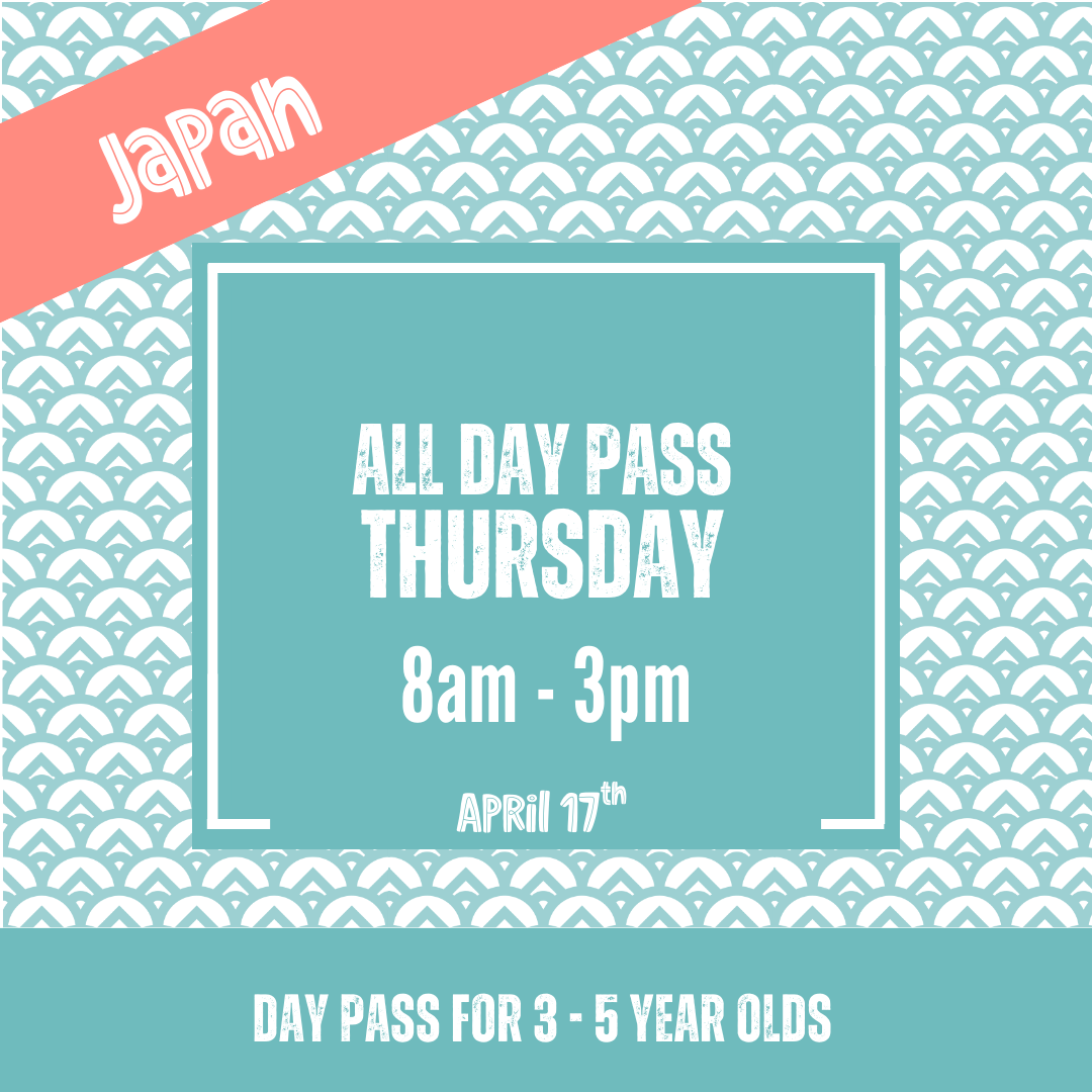 Japanese Cultural Arts Day Passes: Thursday • April 17th • Ages 3-5 years old