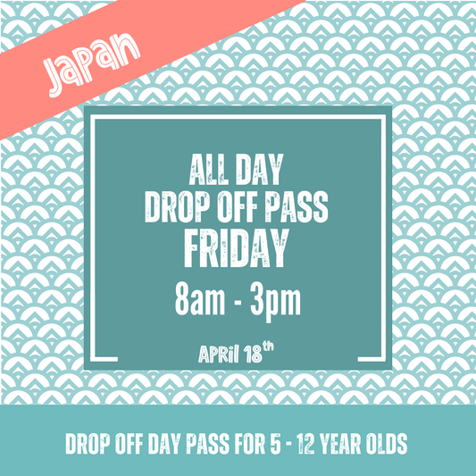 Japanese Cultural Arts Day Passes: Friday • April 18th • Ages 5 - 12 years old