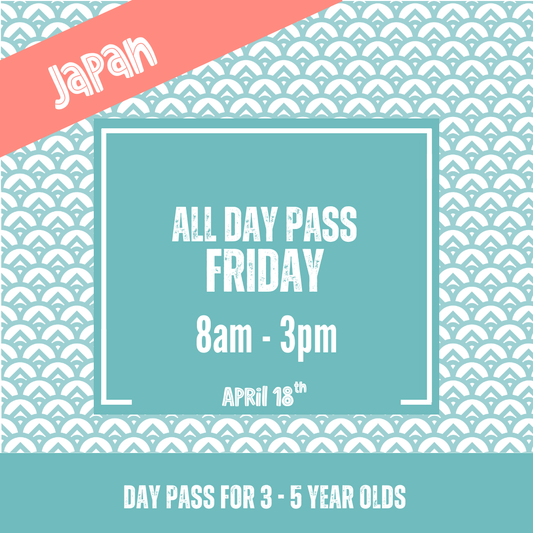 Japanese Cultural Arts Day Passes: Friday • April 18th • Ages 3-5 years old