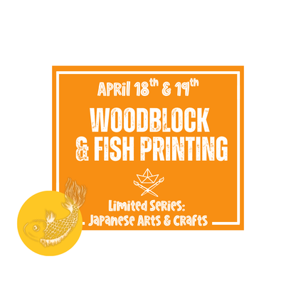Japanese Arts & Crafts Class: Wood & Fish Printing